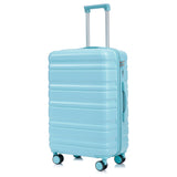 HIFINE Tourist 3-Piece ABS Spinner Wheel Luggage Set (Blue)