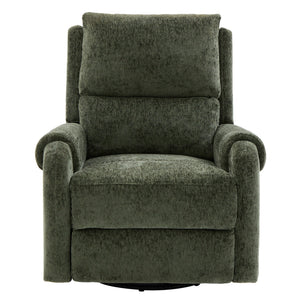 Manual Recliner Massage Chair with Swivel Rocker and 8 Massage Modes