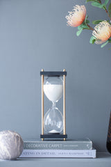 4x4x9'-Hour-Glass-In-Stand-(Approx.30Minutes),-White-Decorative-Objects