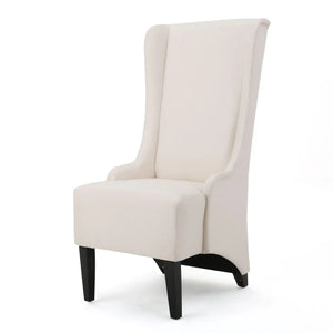 Alight Upholstered Dining Chair With High Back And Birch Wood Legs (Set of 2)