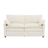 Modern Loveseat Sofa, Upholstered Couch With Side Storage Pockets