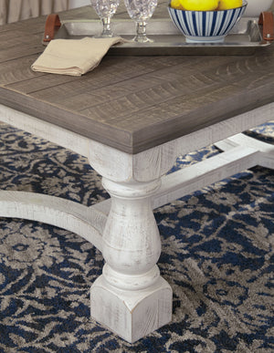 Havalance - Rectangular Cocktail Table - Gray / White