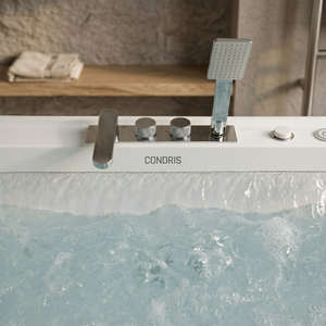 Condris 67" x 35" Whirlpool Bathtub for 2-Person