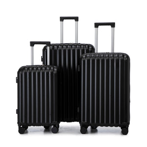 ABS Spinner Wheel Luggage Carry On Suitcase with Cup Holder and USB Port