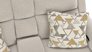 Micah - Power Headrest Power Deep Seat Reclining Console Loveseat - Oatmeal