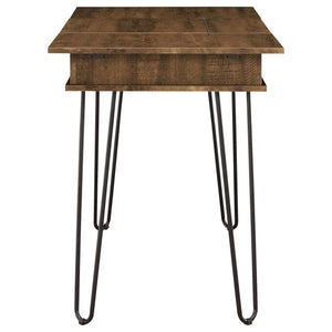 Writing Desk With 4 Hidden Storages - Brown