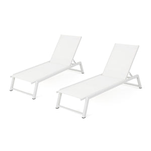 Myers - Modern Chaise Lounge Set With Adjustable Back