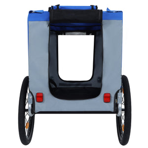 Large Folding Bike Trailer for Dogs – 66LB Capacity All-Terrain Pet Carrier