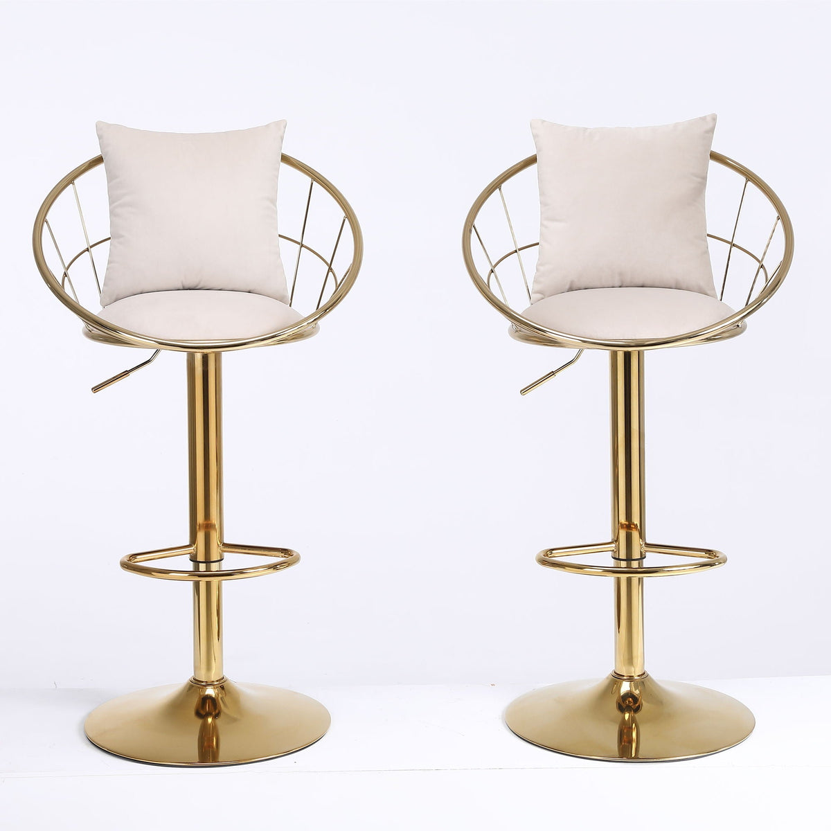 Unique Design Bar Chair, 360 Degree Rotation, Adjustable Height, Suitable For Dining Room And Bar
