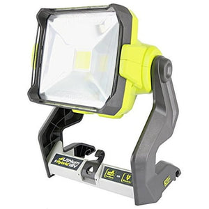 Open Box - Ryobi P721 One+ 1,800 Lumen 18V Hybrid AC and Lithium Ion Powered Flat Standing LED Work Light with Onboard Mounting Options (Battery and Extension Cord Not Included, Light Only)