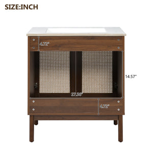 Bathroom Vanity Cabinet With Doors, Soft Close Design