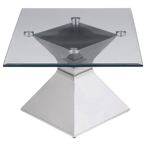 Jenny 3-piece Rectangular Coffee and End Table Set Chrome