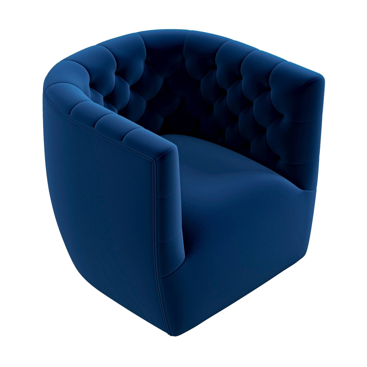 Delaney Velvet Swivel Club Chair