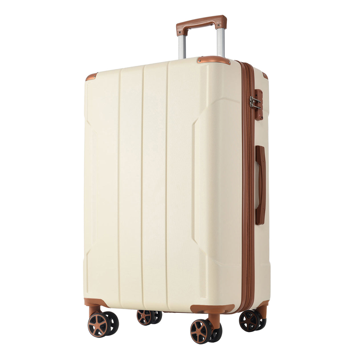 Hardshell Luggage, Lightweight Durable ABS Suitcases with Double Wheels, Expandable 28-inch Checked Luggage 28' (Single Luggage)
