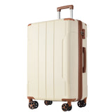 Hardshell Luggage, Lightweight Durable ABS Suitcases with Double Wheels, Expandable 28-inch Checked Luggage 28' (Single Luggage)