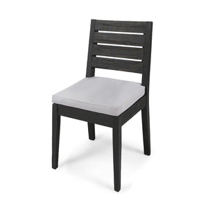 Outdoor Armless Dining Chair With Cushions