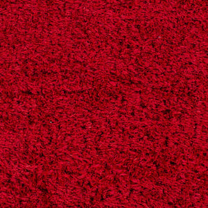 Siari Solid Red Shag Area Rug - Clearance