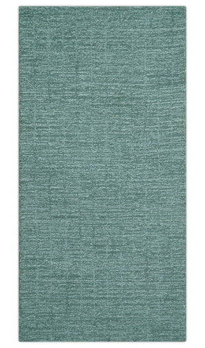 Cam Custom Made Modern Style Teal Hand Tufted Wool Rug