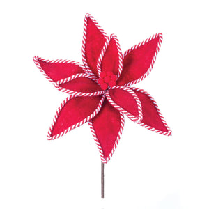 Candy-Cane-Poinsettia-Stem-(Set-of-6)-Christmas-Decor
