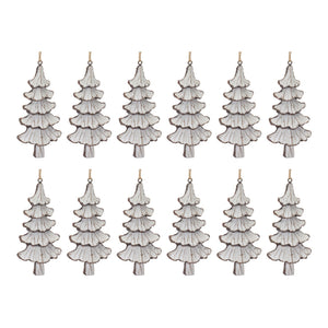 Carved Pine Tree Ornament (Set of 12) - Tuesday Morning - Decorative Objects