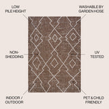 Carwa Tribal Diamond Trellis Indoor/Outdoor Area Rug - Tuesday Morning - Area Rugs