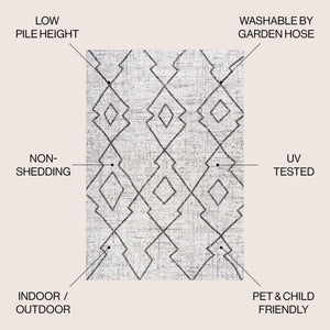 Carwa Tribal Diamond Trellis Indoor/Outdoor Area Rug - Tuesday Morning - Area Rugs