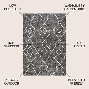 Carwa Tribal Diamond Trellis Indoor/Outdoor Area Rug - Tuesday Morning - Area Rugs