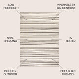 Castara Wavy Stripe Modern Indoor/Outdoor Area Rug - Tuesday Morning - Area Rugs