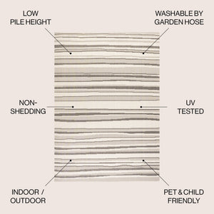 Castara Wavy Stripe Modern Indoor/Outdoor Area Rug - Tuesday Morning - Area Rugs