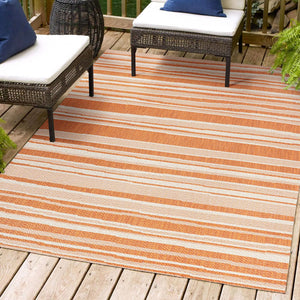 Castara Wavy Stripe Modern Indoor/Outdoor Area Rug - Tuesday Morning - Area Rugs