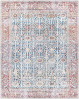 Rust Catadupa Distressed Washable Area Rug - Clearance