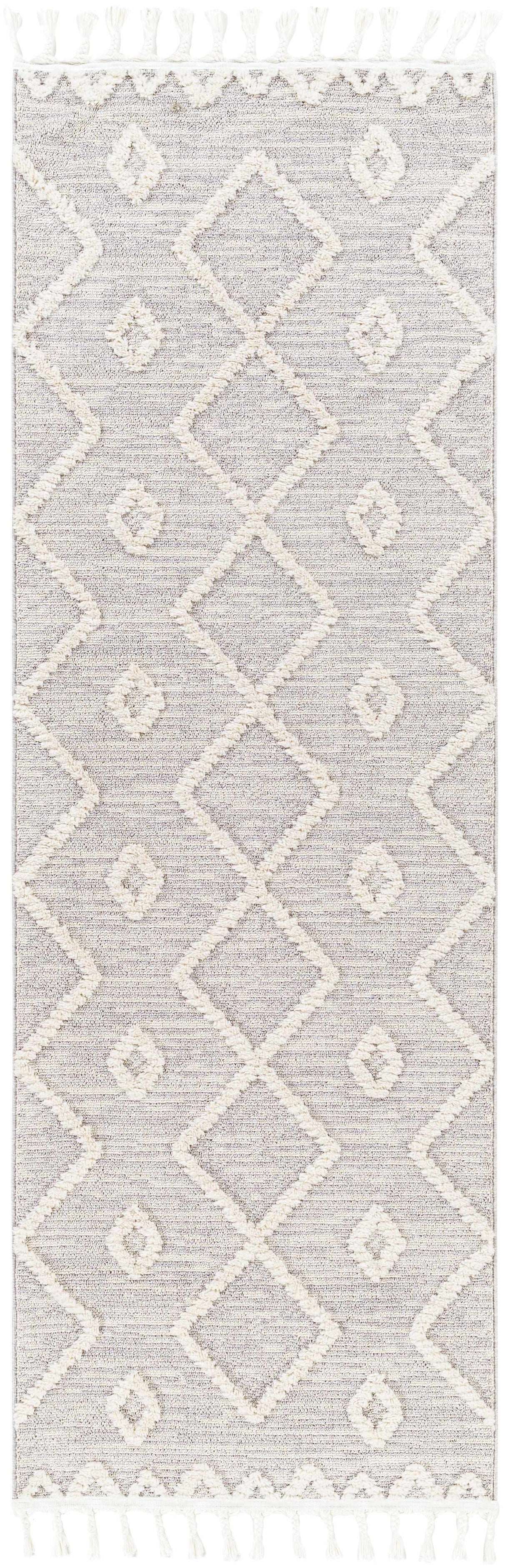 Cauldwell High/Low Pile Rug with Tassels - Clearance