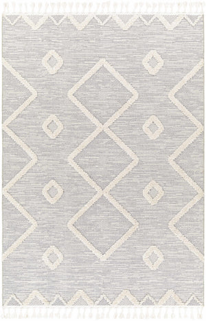 Cauldwell High/Low Pile Rug with Tassels - Clearance