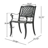 CAYMAN ARCH MESH I CHAIR(set of 2) - Tuesday Morning - Chairs