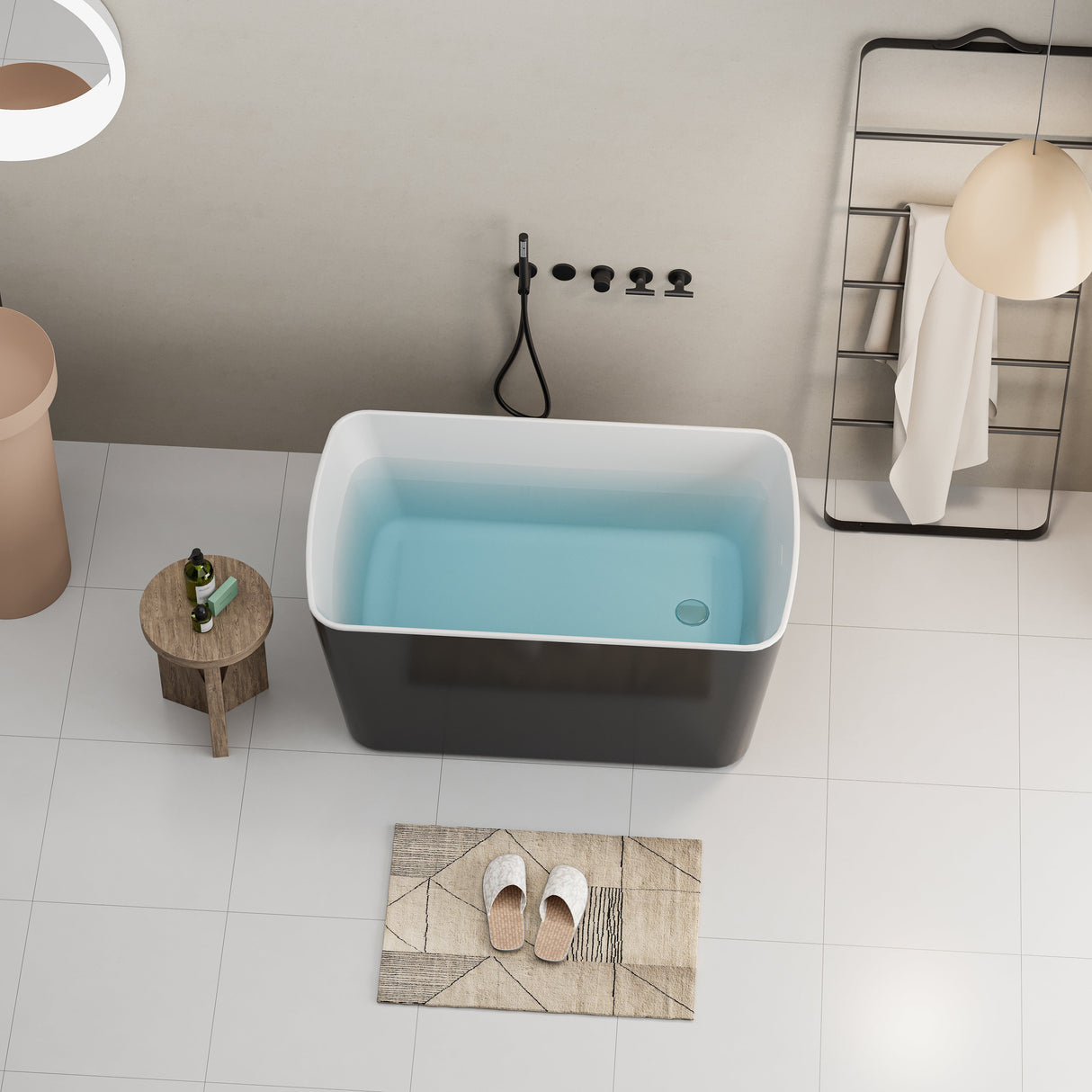 49'' Acrylic Freestanding Soaking Bathtub