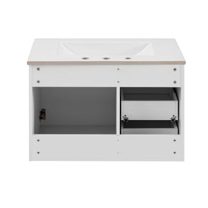 Wall Mounted Bathroom Cabinet With Side Cabinet Combo