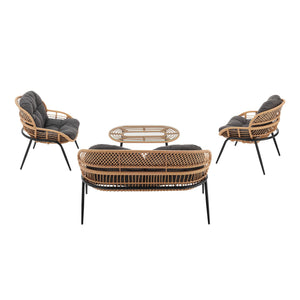 Pine - 4 Piece Outdoor Conversation Set