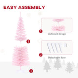 Artificial Pencil Christmas Tree Slim Design with Easy Setup