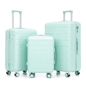 Set 3PCs 20'/24'/28' ABS Spinner Wheel Luggage - Mint Green