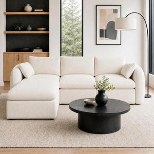 Fully Sponge Compressed Sectional Sofa