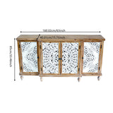 Hollow-Carved Accent Cabinenet