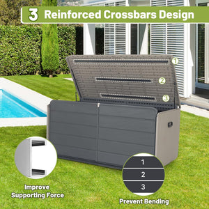 160 Gallon Heavy-Duty Resin Deck Box
