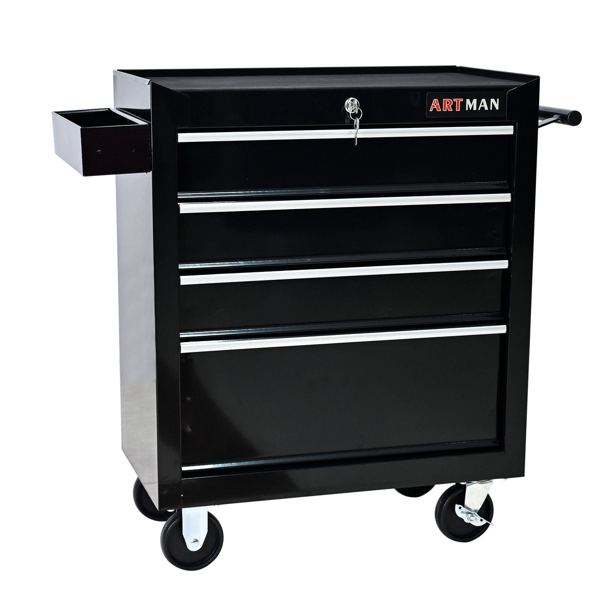 Multifunctional Tool Cart With Wheels And Drawers