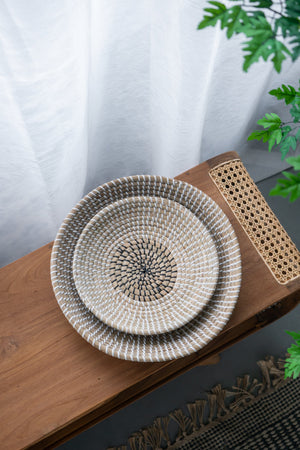 S/2 Kira Woven Seagrass Bowls