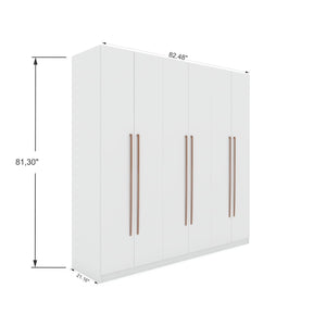 Gramercy - Free Standing Wardrobe Closet With Drawers And Shelves