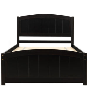 Platform Bed & Headboard, Footboard And Wood Slat Support