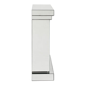 Noralie - 42" Fireplace - Mirrored & Faux Diamonds