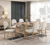 Natural Finish Dining Chairs, Set of 2