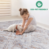 NAAR PAYAS Collection Geometric Non-Shedding and Stain Resistant Area Rug