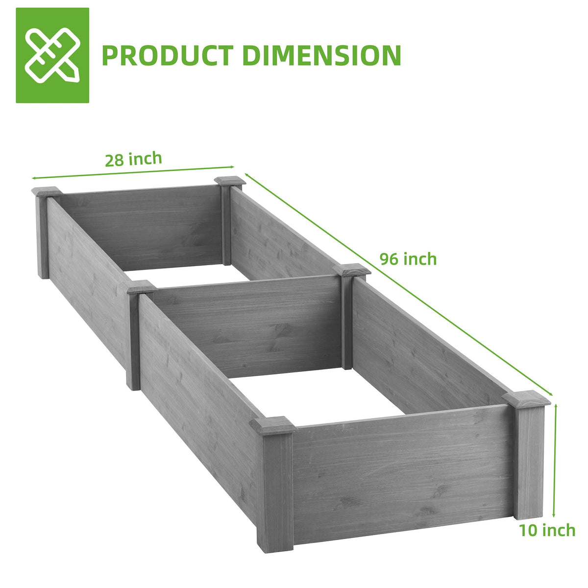 Outdoor Raised Garden Bed